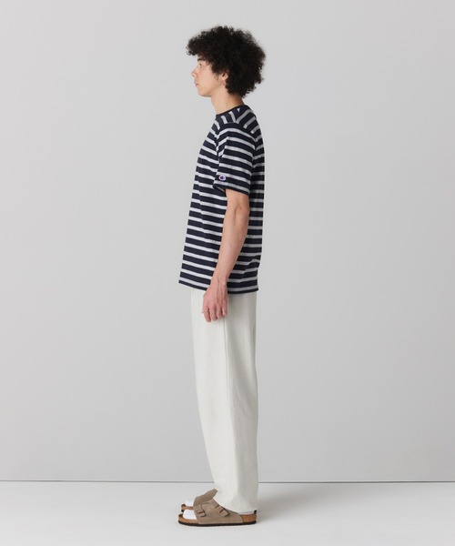 Champion(チャンピオン)の「【Champion/チャンピオン】直営限定コレクション メンズ ショートスリーブボーダーTシャツ(Tシャツ/カットソー・メンズ・ブラック/ブラウン系その他/ネイビー・SMALL/MEDIUM/LARGE/X-LARGE)」の10枚目の写真