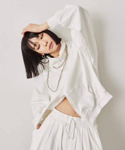 HANNE(アン)の「ドライバーズスウェット(スウェット・レディース・グレー/ブラック/ホワイト・FREE)」の10枚目の写真