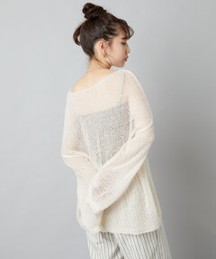 アルパカウールブークレニットキャミソール（ニット/セーター）｜か