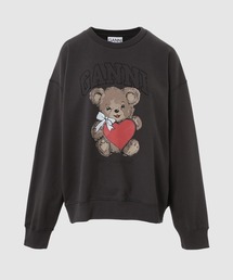 GANNI（ガニー）の「Isoli Crewneck Bear with Rhinestone（スウェット）」