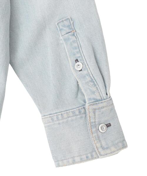 Tiara（ティアラ）の「【HEALTHY DENIM/ヘルシーデニム】デニムシャツ（Almond）（シャツ/ブラウス・レディース・ライトブルー/ブルー・2）」の3枚目の写真