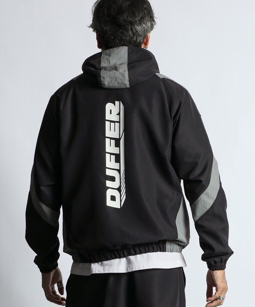 The DUFFER of ST.GEORGE（ザダファーオブセントジョージ）の「【WEB限定アイテム】DG84 PERFORMANCE HOODED JACKET：セットアップ対応【DUFFER】DG84 パフォーマンス フーデッド ジャケット（ナイロンジャケット・メンズ・ブラック・SMALL/MEDIUM/LARGE/X-LARGE）」の7枚目の写真