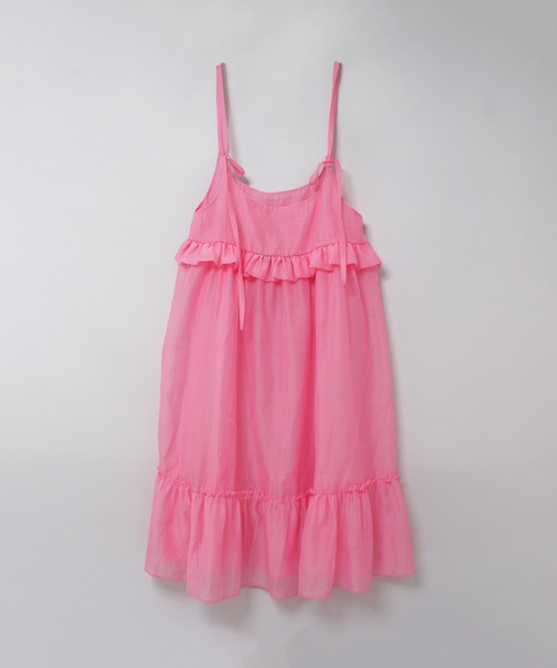 RNA(アールエヌエー)の「D1688 シアーティアードキャミワンピース(ワンピース・レディース・ライトベージュ/ピンク・MEDIUM)」の5枚目の写真