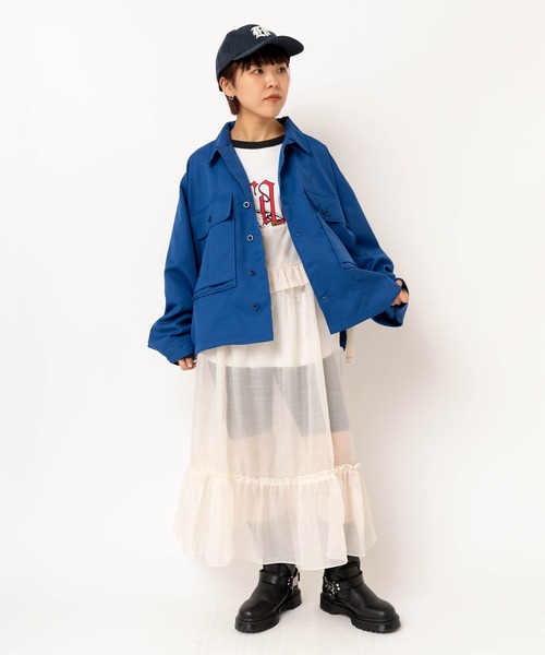 RNA(アールエヌエー)の「D1688 シアーティアードキャミワンピース(ワンピース・レディース・ライトベージュ/ピンク・MEDIUM)」の8枚目の写真