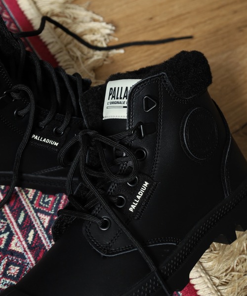 PALLADIUM(パラディウム)の「PAMPA HI SNOW WARM パンパ ハイ スノーウォーム(ブーツ・レディース・ブラック/タン・25cm/24.5cm/24cm/23.5cm/23cm)」の1枚目の写真