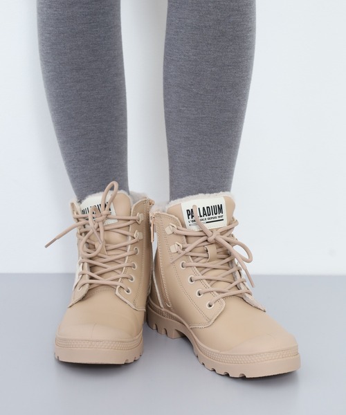 PALLADIUM(パラディウム)の「PAMPA HI SNOW WARM パンパ ハイ スノーウォーム(ブーツ・レディース・ブラック/タン・25cm/24.5cm/24cm/23.5cm/23cm/22.5cm)」の21枚目の写真