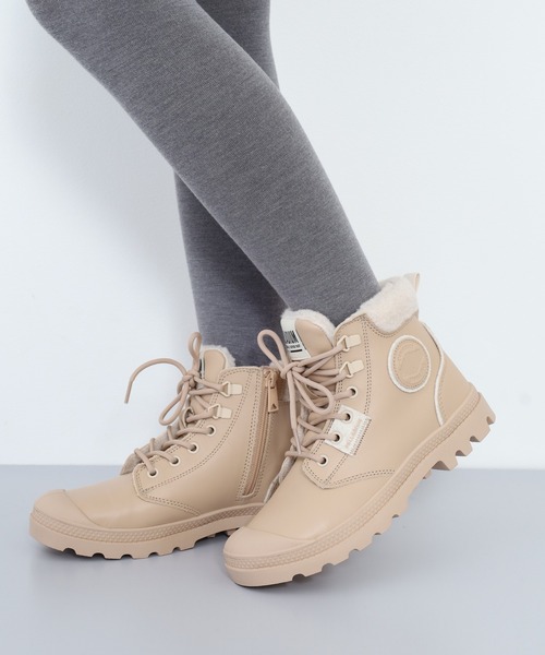 PALLADIUM(パラディウム)の「PAMPA HI SNOW WARM パンパ ハイ スノーウォーム(ブーツ・レディース・ブラック/タン・25cm/24.5cm/24cm/23.5cm/23cm/22.5cm)」の22枚目の写真