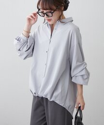 【人気アイテム】色々ボタン段々袖タケノコタックブラウス