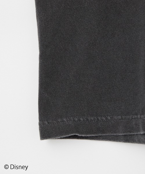 GOOD ROCK SPEED（グッドロックスピード）の「[GOOD ROCK SPEED/グッドロックスピード] 別注 MICKEY MOUSE / フロッキープリントTシャツ / ディズニー（Tシャツ/カットソー・レディース・チャコールグレー・M/L/XL）」の17枚目の写真