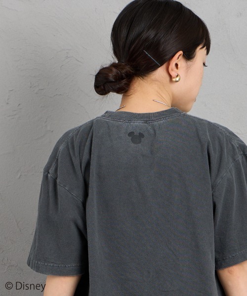 GOOD ROCK SPEED（グッドロックスピード）の「[GOOD ROCK SPEED/グッドロックスピード] 別注 MICKEY MOUSE / フロッキープリントTシャツ / ディズニー（Tシャツ/カットソー・レディース・チャコールグレー・M/L/XL）」の15枚目の写真
