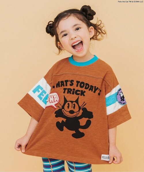 セール】【フィリックス・ザ・キャット】ワッペンフットボールTシャツ