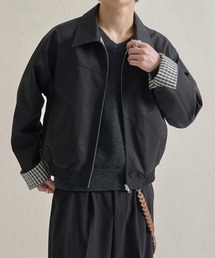 epnok | ボンディングチェックショートZIPブルゾン(ブルゾン)