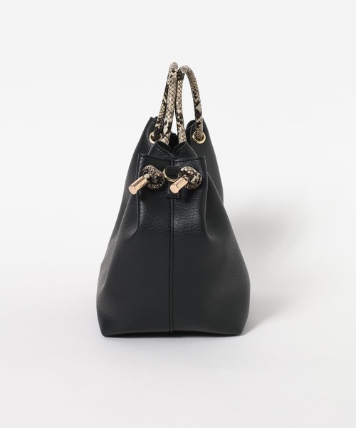 Elura（エルーラ）の「スクエアノットハンドルバッグ/646441（ハンドバッグ・レディース・ブラウン/レッド/ブラック/オフホワイト・FREE）」の8枚目の写真