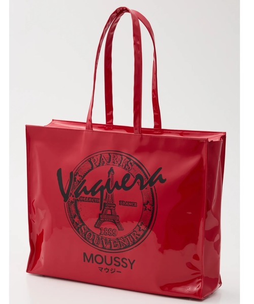 L.H.P(エルエイチピー)の「VAQUERA×MOUSSY/ヴァケラ×マウジー/VQ LARGE SHOPPING BAG(トートバッグ・レディース・ブラック/レッド・L)」の5枚目の写真