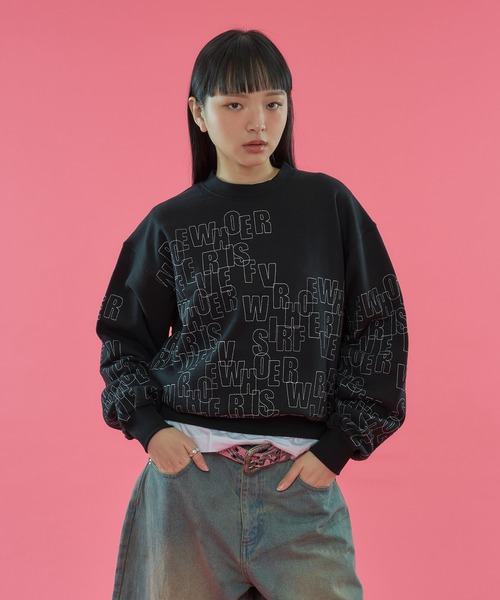 WISH FOR EVER(ウィッシュフォーエバー)の「【 3color / 3size 】ORIGINAL LOGO EMBROIDERY DESIGN PULLOVER SWEAT/ オリジナルロゴエンブロイダリースウェットプルオーバー(スウェット・メンズ・レッド/ブラック/ブルー・LARGE/MEDIUM/SMALL)」の4枚目の写真