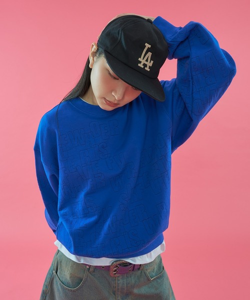WISH FOR EVER(ウィッシュフォーエバー)の「【 3color / 3size 】ORIGINAL LOGO EMBROIDERY DESIGN PULLOVER SWEAT/ オリジナルロゴエンブロイダリースウェットプルオーバー(スウェット・メンズ・レッド/ブラック/ブルー・LARGE/MEDIUM/SMALL)」の7枚目の写真
