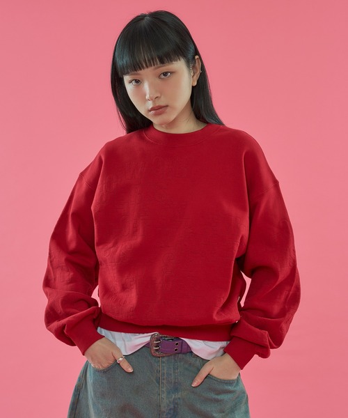 WISH FOR EVER(ウィッシュフォーエバー)の「【 3color / 3size 】ORIGINAL LOGO EMBROIDERY DESIGN PULLOVER SWEAT/ オリジナルロゴエンブロイダリースウェットプルオーバー(スウェット・メンズ・レッド/ブラック/ブルー・LARGE/MEDIUM/SMALL)」の8枚目の写真