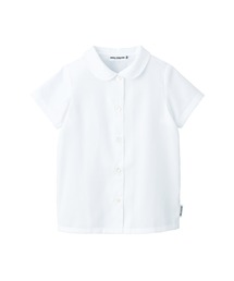 【面接】ピケ素材の半袖ブラウス