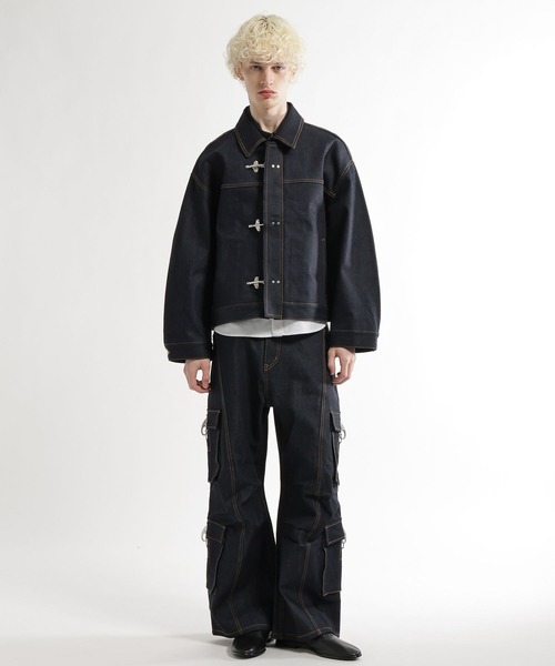 HARE（ハレ）の「【SET UP対応】ファイヤーマンバックルデニムパンツ(HARE)（デニムパンツ・メンズ・ブラック/ブルー系その他・SMALL/MEDIUM）」の18枚目の写真