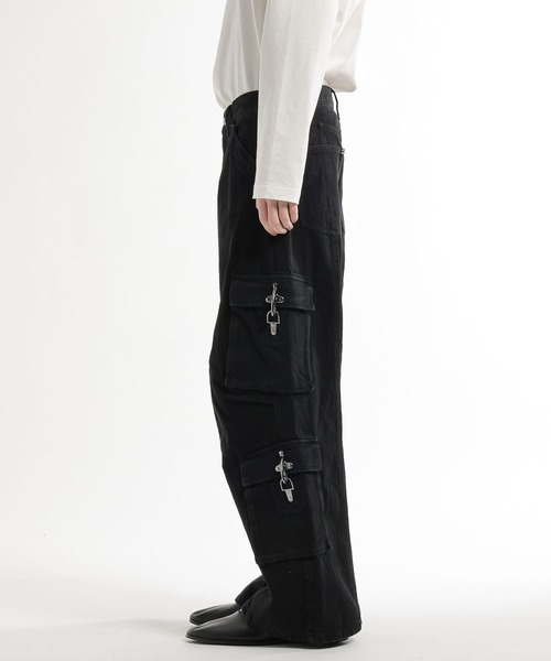 HARE（ハレ）の「【SET UP対応】ファイヤーマンバックルデニムパンツ(HARE)（デニムパンツ・メンズ・ブラック/ブルー系その他・SMALL/MEDIUM）」の19枚目の写真