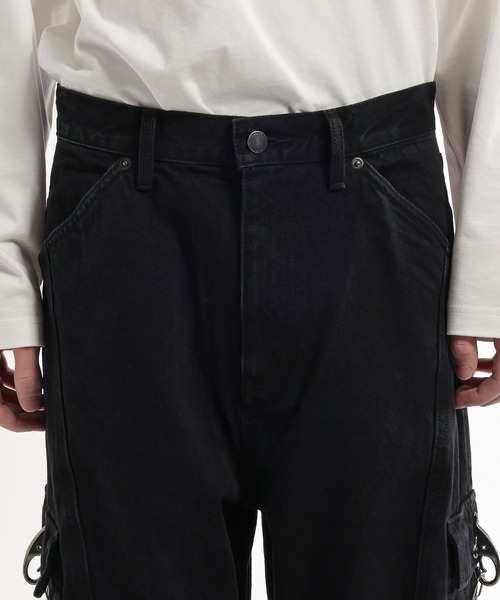 HARE（ハレ）の「【SET UP対応】ファイヤーマンバックルデニムパンツ(HARE)（デニムパンツ・メンズ・ブラック/ブルー系その他・SMALL/MEDIUM）」の21枚目の写真