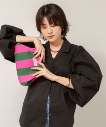 【MAQWEL/マクウェル】ボリュームスリーブ開襟シャツ