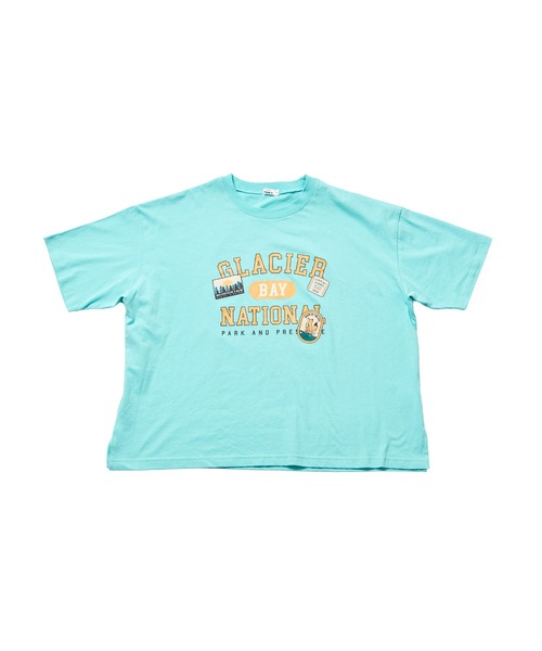 pairmanon(ペアマノン)の「【綿100%】【リンクコーデ】【ママサイズ】ロゴプリント ルーズ半袖Tシャツ(Tシャツ/カットソー・レディース・ブルー/ピンク系その他/グレイッシュベージュ・FREE)」の20枚目の写真