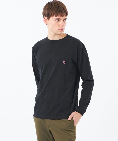 MACKINTOSH PHILOSOPHY(マッキントッシュ フィロソフィー)の「【WEB&一部店舗限定】バッキンガムベア 5.6オンス天竺 ワンポイントクルーネック(Tシャツ/カットソー・メンズ・ブラック/グレー系その他/グリーン系その他2/ホワイト・42/38/40)」の2枚目の写真
