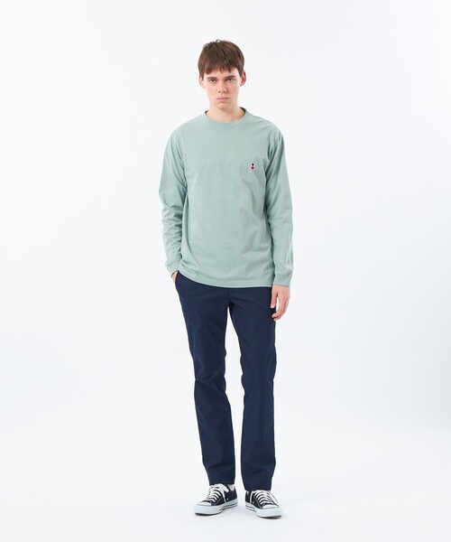 MACKINTOSH PHILOSOPHY(マッキントッシュ フィロソフィー)の「【WEB&一部店舗限定】バッキンガムベア 5.6オンス天竺 ワンポイントクルーネック(Tシャツ/カットソー・メンズ・ブラック/グレー系その他/グリーン系その他2/ホワイト・42/38/40)」の14枚目の写真