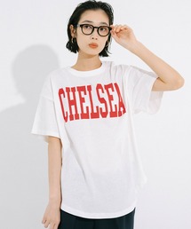 テールカットカレッジビッグTシャツ