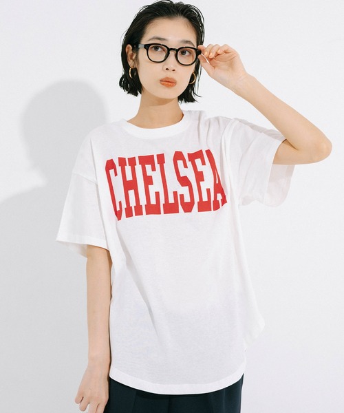 coca（coca）（コカ）の「テールカットカレッジビッグTシャツ（Tシャツ/カットソー・レディース・ライトブルー/ホワイト/ライトグレー/ブラック/ブルー/チャコール/B/A・S/M/L）」の8枚目の写真