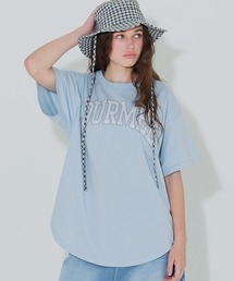 テールカットカレッジビッグTシャツ