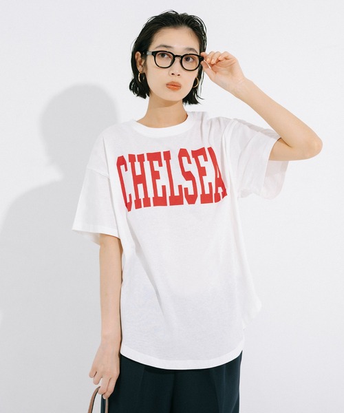 coca（coca）（コカ）の「テールカットカレッジビッグTシャツ（Tシャツ/カットソー・レディース・ライトブルー/ホワイト/ライトグレー/ブラック/ブルー/チャコール/B/A・S/M/L）」の16枚目の写真