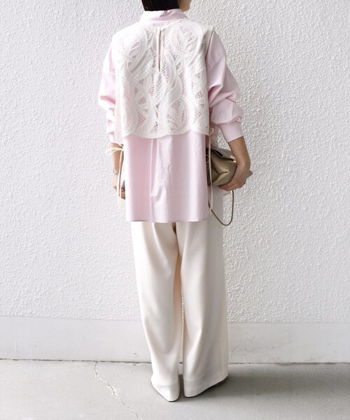 SHIPS（シップス）の「〈手洗い可能〉梳毛調ポケット デザイン ストレッチ ドロスト パンツ（その他パンツ・レディース・ブラウン/ネイビー/オフホワイト/ナチュラル・36/38）」の7枚目の写真