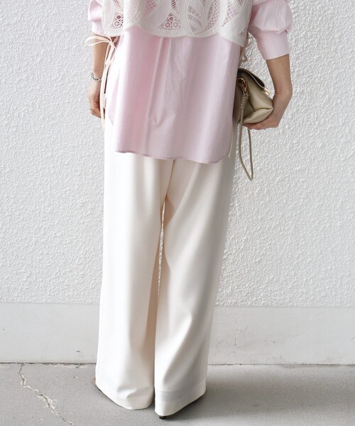 SHIPS（シップス）の「〈手洗い可能〉梳毛調ポケット デザイン ストレッチ ドロスト パンツ（その他パンツ・レディース・ブラウン/ネイビー/オフホワイト/ナチュラル・36/38）」の11枚目の写真