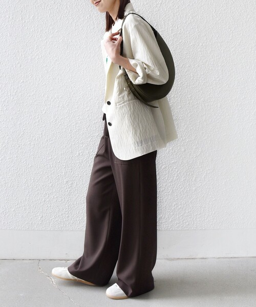 SHIPS（シップス）の「〈手洗い可能〉梳毛調ポケット デザイン ストレッチ ドロスト パンツ（その他パンツ・レディース・ブラウン/ネイビー/オフホワイト/ナチュラル・36/38）」の22枚目の写真