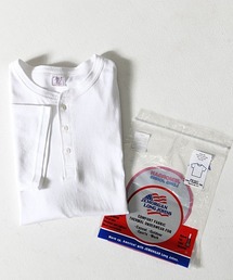 『JEMORGAN LONG JOHNS/ジェーイーモーガンロングジョーンズ』フライス半袖ヘンリーTシャツ【+】