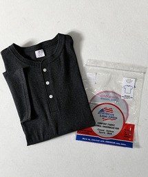 『JEMORGAN LONG JOHNS/ジェーイーモーガンロングジョーンズ』フライス半袖ヘンリーTシャツ【+】