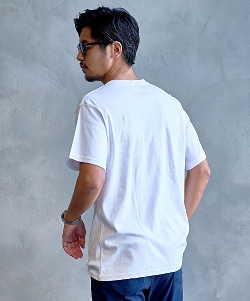 SILVER BULLET(シルバーバレット)の「『JEMORGAN LONG JOHNS/ジェーイーモーガンロングジョーンズ』フライス半袖ヘンリーTシャツ【+】(Tシャツ/カットソー・メンズ・チャコール/ブラック/杢グレー/オフホワイト・L/XL/M)」の6枚目の写真