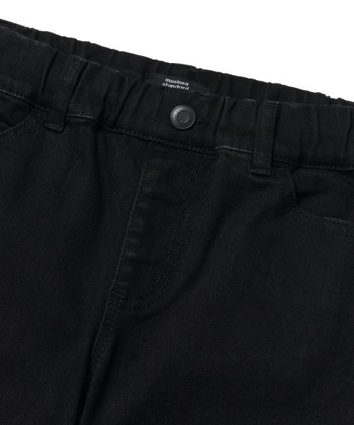 MUSINSA STANDARD KIDS（ムシンサスタンダードキッズ）の「スリムバンディングデニムパンツ[ブラック]（デニムパンツ・レディース・その他・140/150/110/120/130/100）」の4枚目の写真