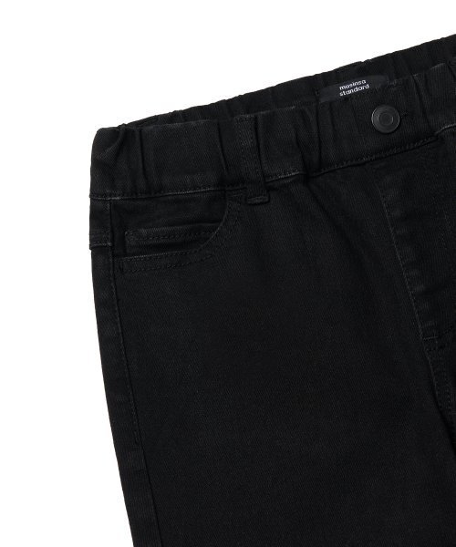 MUSINSA STANDARD KIDS（ムシンサスタンダードキッズ）の「スリムバンディングデニムパンツ[ブラック]（デニムパンツ・レディース・その他・140/150/110/120/130/100）」の5枚目の写真