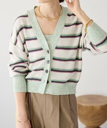 RIVE DROITE | 予約【存在感抜群】マルチボーダーカーデ(カーディガン/ボレロ)