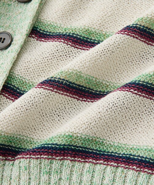 RIVE DROITE（リヴドロワ）の「予約【存在感抜群】マルチボーダーカーデ（カーディガン/ボレロ・レディース・ホワイト系その他/ブラウン・FREE）」の18枚目の写真