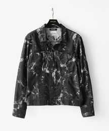 MICHEL KLEIN HOMME    | 《日本製》20th　FACTOTUMコラボ　スモーク柄デニムジャケット(Tシャツ/カットソー)