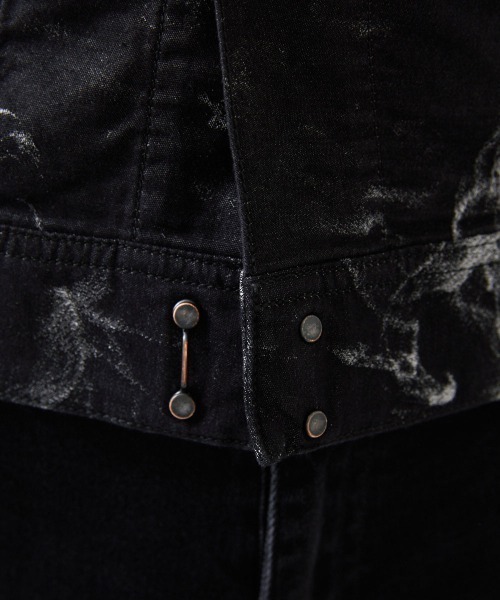 MICHEL KLEIN HOMME   （ミッシェルクランオム）の「《日本製》20th　FACTOTUMコラボ　スモーク柄デニムジャケット（Tシャツ/カットソー・メンズ・ブラック・MEDIUM/LARGE）」の14枚目の写真