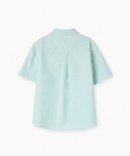 MUSINSA STANDARD KIDS（ムシンサスタンダードキッズ）の「オーバーサイズオックスフォード半袖シャツ[ミント]（シャツ/ブラウス・レディース・その他・150/160/130/110/120/100/140）」の3枚目の写真