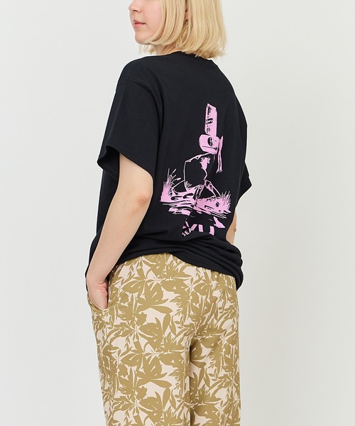 KAVU(カブー)の「KAVU/カブー Drink Frog Tee/ドリンクフロッグ Tシャツ(Tシャツ/カットソー・メンズ・ブラック/ライトイエロー/アッシュグレー・MEDIUM/LARGE)」の9枚目の写真