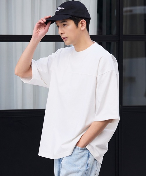 coca（coca）（コカ）の「ユニセックス ヘビーウェイトフットボールTシャツ（Tシャツ/カットソー・メンズ・ブラック/ライトベージュ/ライトブルー/ライトピンク/ライトグレー/ホワイト・L/M/XL）」の2枚目の写真