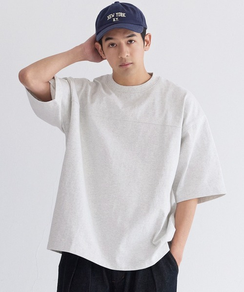 coca（coca）（コカ）の「ユニセックス ヘビーウェイトフットボールTシャツ（Tシャツ/カットソー・メンズ・ブラック/ライトベージュ/ライトブルー/ライトピンク/ライトグレー/ホワイト・L/M/XL）」の3枚目の写真