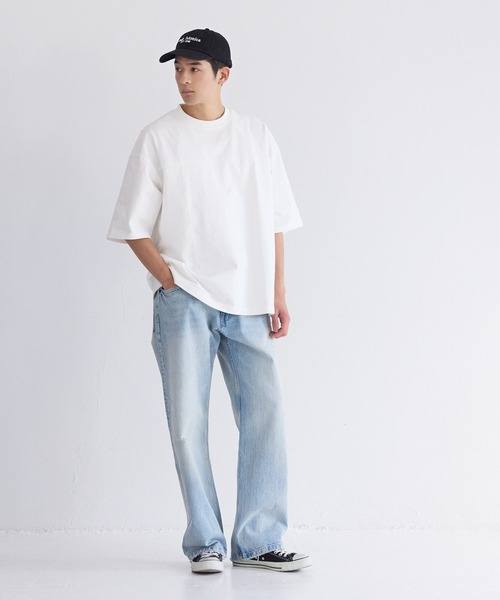 coca（coca）（コカ）の「ユニセックス ヘビーウェイトフットボールTシャツ（Tシャツ/カットソー・メンズ・ブラック/ライトベージュ/ライトブルー/ライトピンク/ライトグレー/ホワイト・L/M/XL）」の8枚目の写真